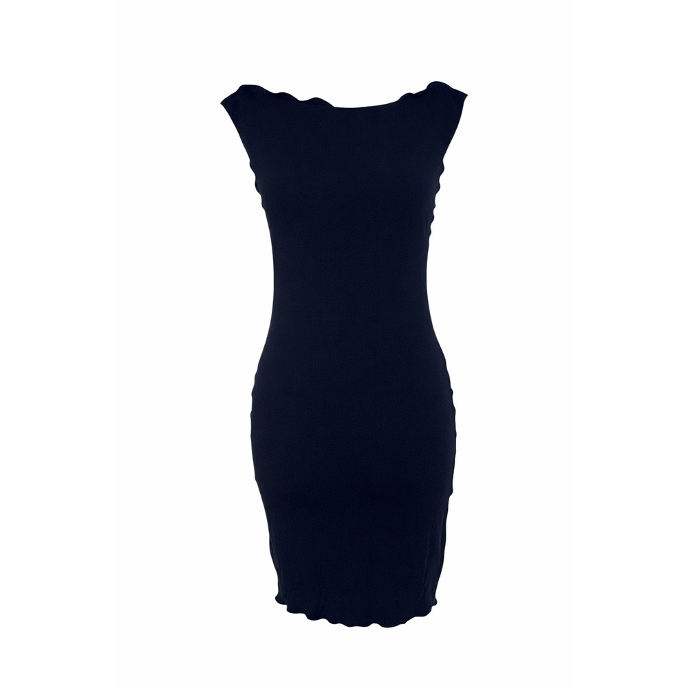 Angelrox Bamboo Tube Dress One Size Navy‎ Blue USA Made Strapless Stretch
